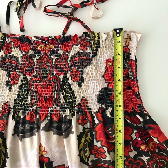 SOLD. J Crew 100% Silk Florentine Print Midi Sun Dress - Picture 7 of 15